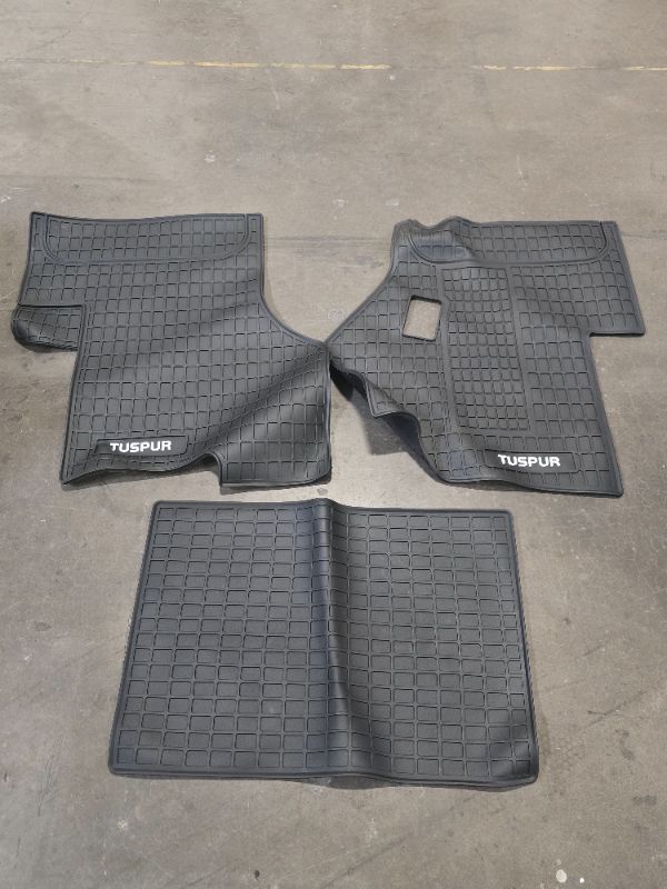 Photo 1 of Floor Mats Fit for Kenworth T680 T880 W990S or Peterbilt 579 567 Trucks, Floor Rubber Mats for All-Weather Non-Slip Black (3PCs)