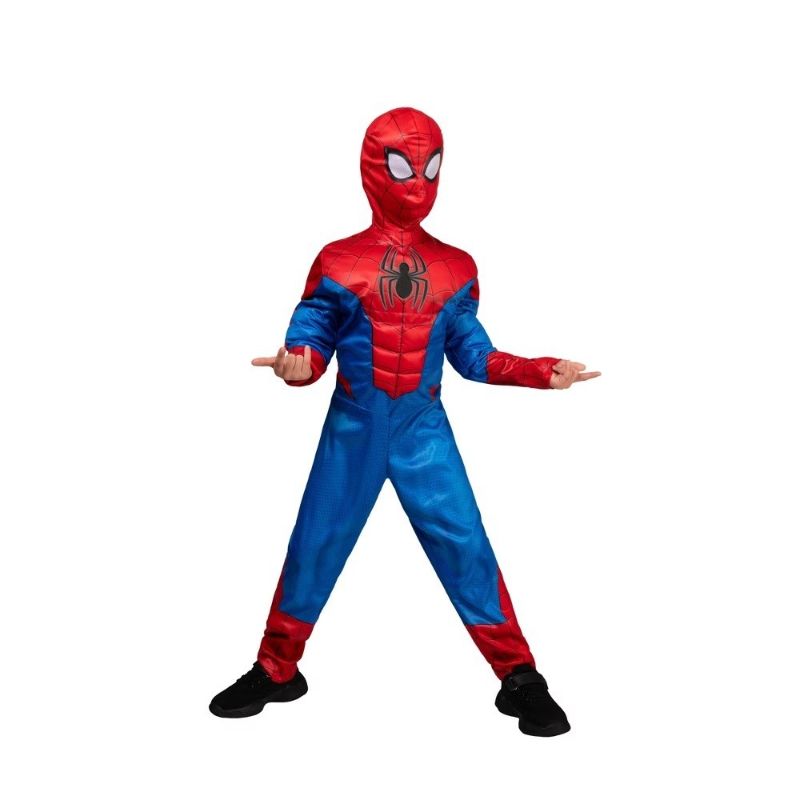 Photo 1 of Small Spiderman Kid's Reflective Muscle Jumpsuit Halloween Costume