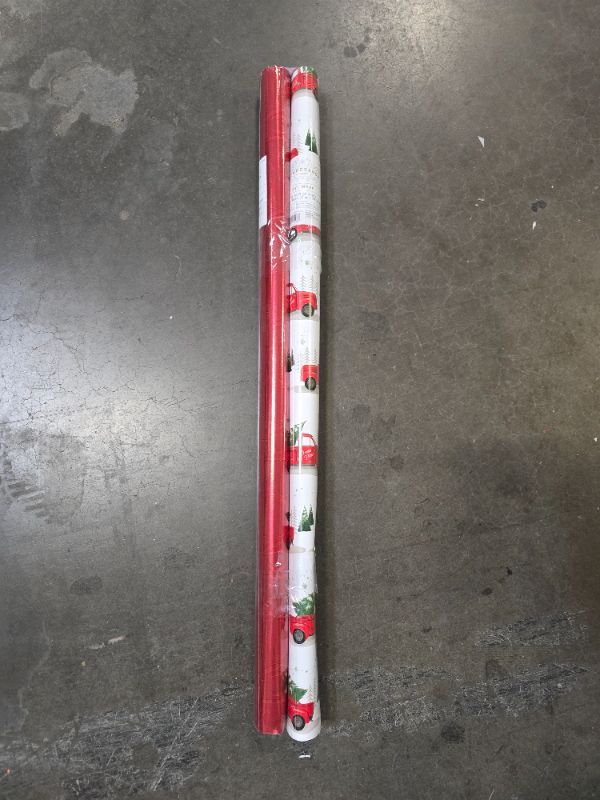 Photo 1 of 2pack 25 Sq Ft Christmas Gift Wrap - Wondershop™