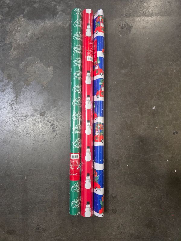 Photo 1 of 3 Pack Christmas Gift Wrap All 50 Sq Ft - Wondershop™