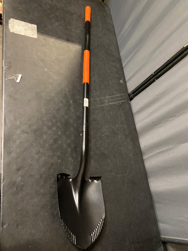Photo 1 of Shovel for Digging, Metal Shovel with Long Fiberglass Handle, Heavy Duty Shovel for Digging, 58 Inches