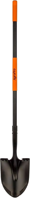 Photo 1 of Shovel for Digging, Metal Shovel with Long Fiberglass Handle, Heavy Duty Shovel for Digging, 58 Inches