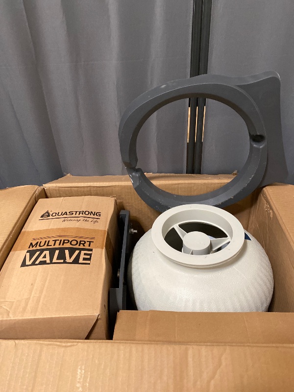 Photo 1 of AQUASTRONG 16in Sand Filter Pump for Above Ground Pool with Timer, 3/4 HP Pool Pumps Above Ground 3800 GPH for Pools up to 16000 GAL, Pool Filter with 6-Way Valve, Improved Circulation and Filtration