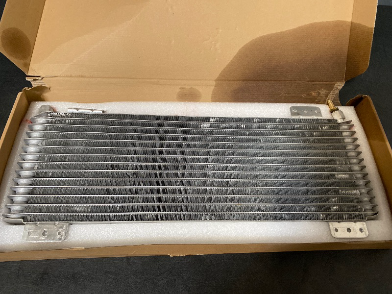 Photo 1 of 40k Transmission Oil Cooler LPD47391, Heavy Duty 40,000 GVW Max, Low Pressure Drop, Compatible with Tru-Cool,Includes Mounting Hardware-Ideal for Heavy Vehicles,40,000 GVW transmission cooler (Silver)
