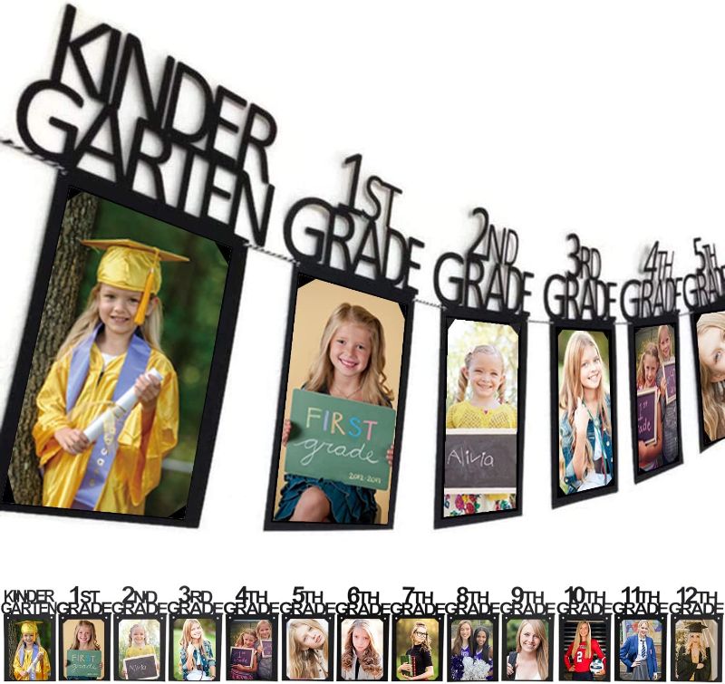 Photo 1 of Graduation Decorations 2025 2026 5x7 Photo Banner for Class of 2025 Decorations K-12 Picture Banner for Senior 2025 High School Decor Graduation Party Supplies