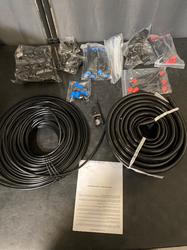 Photo 1 of 240FT Drip Irrigation System, 2025 Upgraded Quick Connector Irrigation System for Garden, Adjustable Nozzles, Garden Watering System with 1/4" & 1/2" Tubing, Sprinklers for Garden, Greenhouse, Lawn