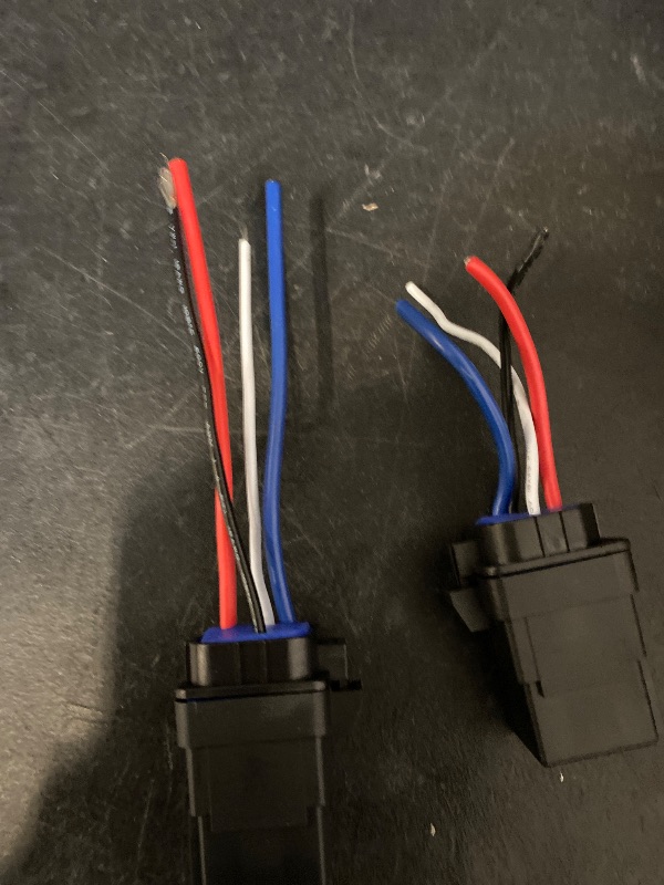 Photo 1 of 12V DC 40A 4 Pin Automotive Relay Kit with Socket Water Proof Heavy Duty Relay Harness for Headlights Fog Lights Stereo Fans