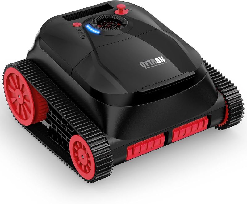 Photo 1 of NIXBOT QP5 Robotic Pool Cleaner, Cordless Pool Vacuum for Inground Pools, Dual-Motor Turbine System, Robotic Pool Vacuum for Above Ground Pools with Wall Climing and Navigation Technology