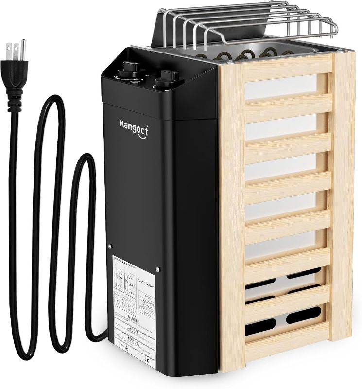 Photo 1 of 2KW 110V Sauna Heater with Plug, Electric Sauna Heater, 3h Timer for Small Sauna Rooms (100 Cu.Ft.), Fast Heating, No Wiring Needed