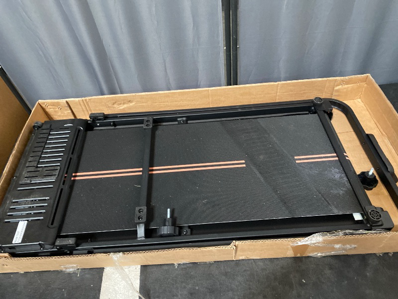 Photo 1 of Walking Pad - 2.5 HP Walking Pad with Handle Bar, 2 in 1 Foldable Walking Pad with Incline, Small Treadmill with LED Display & Remote Control for Home Office Under Desk, 265 LBS Capacity