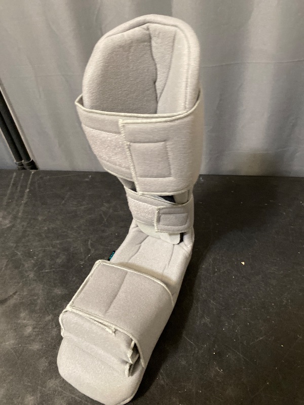 Photo 1 of Vive Plantar Fasciitis Night Splint Plus Trigger Point Stretch Wedges - Soft Leg Brace Support, Orthopedic Sleeping Immobilizer Stretch Boot (Large: Men's: 8.5-11, Women's: 10-12)
