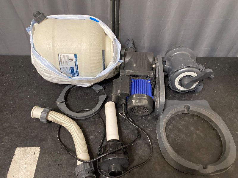 Photo 1 of AQUASTRONG Sand Filter Pump for Above Ground Pool with Timer, 1/2 HP Pool Pump Max 2500 GPH for Pools up to 9000GAL, 12in Pool Sand Filter with 6-Way Valve, Improved Circulation for Crystal-Clear Pool