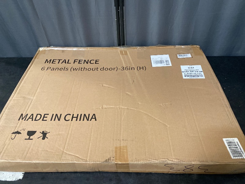 Photo 1 of Decorative Garden Fence 6 Panels 13ft (L)×36in (H) Animal Barrier Fences with 6 Panels Rustproof Metal Wire No Dig Rabbit Fencing Dog Fence for Outdoor Backyard Patio - Without Fence Gate