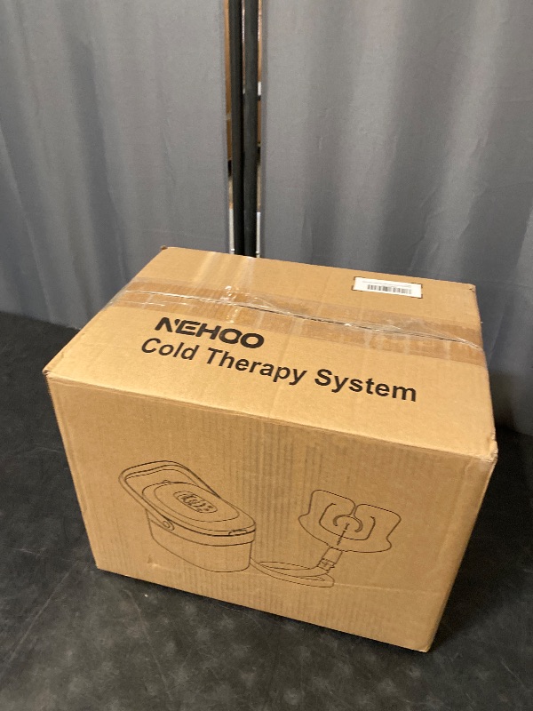 Photo 1 of Cold Therapy System, Programable Timer, Wireless Remote, Double Walled Bucket, Post-Surgery Pain Reliever, Ice Therapy Machine for Knee After Surgery