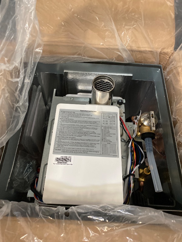 Photo 1 of FOGATTI RV Tankless Water Heater, InstaShower 7, 3 Optional Door Sizes 15"x15", 15"x18" and 18"x18" for Refitment, DC 12V, Optimized Summer Comfort Performance, Ideal for RVers' Family Use