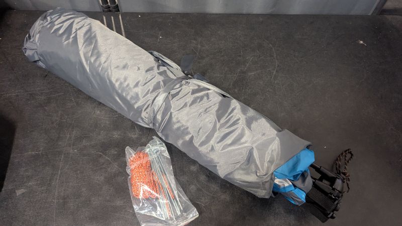 Photo 1 of Oileus XX-Large Beach Tent Sun Shelter for 5-6 Person Portable Sun Shade Instant Pop Up Tent for Beach with Carrying Bag, Stakes, 6 Sand Pockets, Anti UV for Fishing Hiking Camping Blue