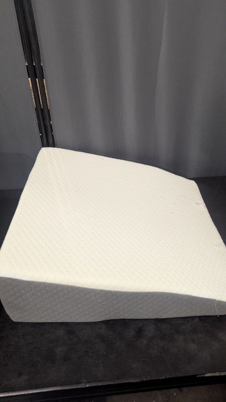 Photo 1 of 7.5" Bed Wedge Pillow for Sleeping After Surgery, Back Support, Leg Elevation, Gerd Acid Reflux, Neck Pain, Snoring, Cooling Memory Foam Triangle Incline Wedge, Removable Washable Cover