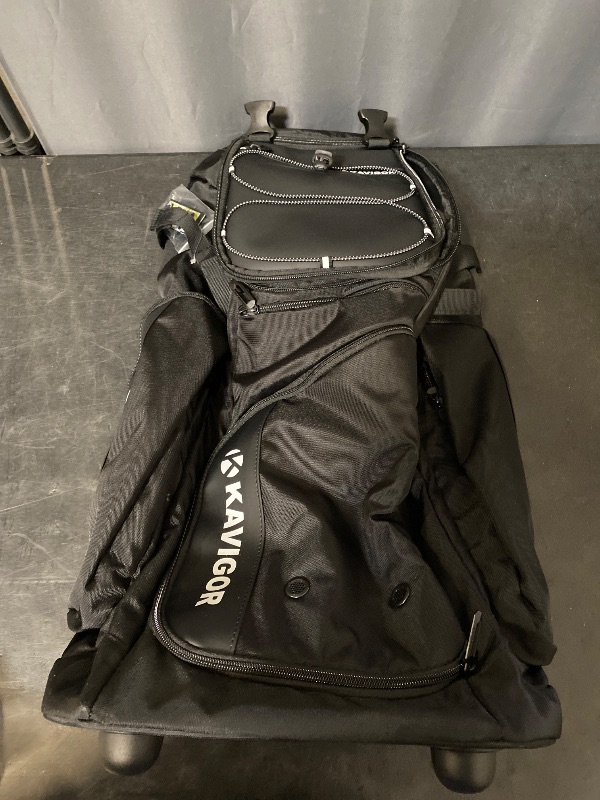 Photo 1 of Rolling Baseball Bag with Wheels, 60L Capacity Softball Bag Holds 4 Bats for Boys and Girls, Youth Equipment Bag with Shoe Compartment