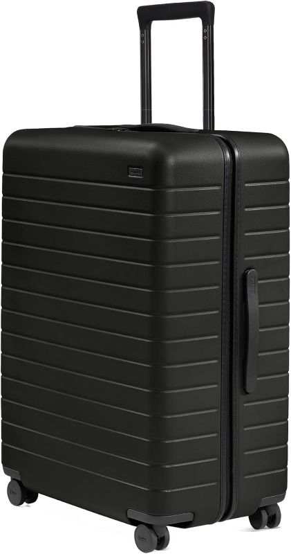 Photo 1 of Away Large Checked Luggage, 29 Inch Hardside Suitcase with Spinner Wheels, Lightweight & Durable, TSA Lock, Jet Black