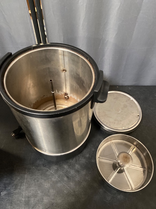 Photo 1 of Classic Kitchen 28 Cup Capacity Hot Water Boiler Urn with Twisloc˜ Safety Tap, Stainless Steel Spout, Stainless Steel Double Wall, Dual Heating Elements Quick Heating/Keep Warm