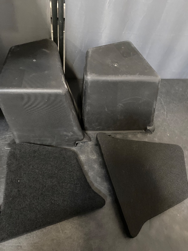 Photo 1 of Trunk Storage Bins for Tesla Model Y Juniper 2025+ Side Trunk Organizers with Carpeted Lids