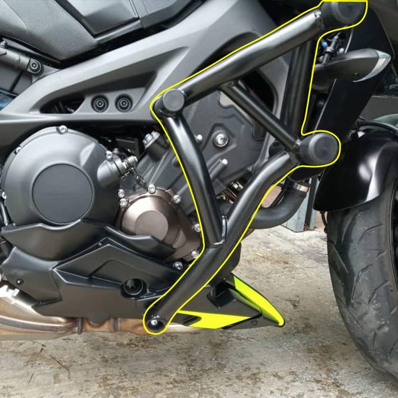 Photo 1 of Motorcycle Heavy Duty Steel Side Frame Engine Bumper Guard Crash Bar Compatible with MT09 FZ09 XSR900 Tracer900 MT-09 FZ-09 MT FZ 09 Tracer/XSR 900