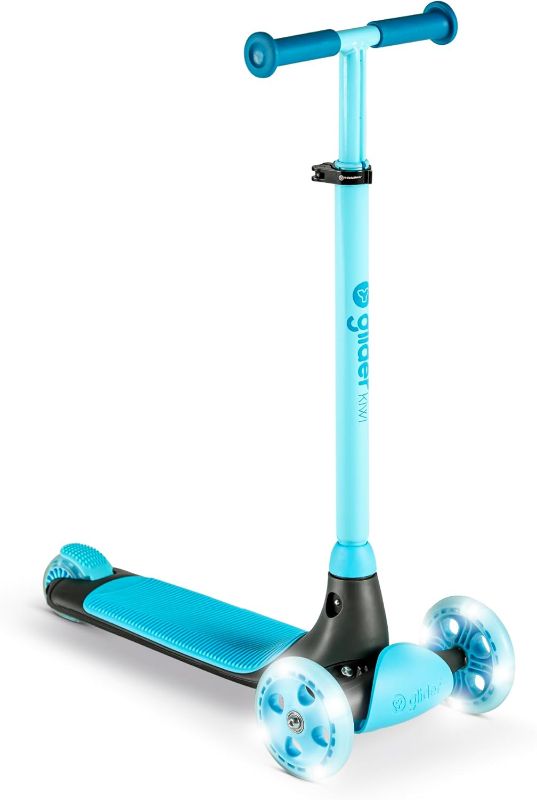 Photo 1 of Glider Air Scooter for Kids, 3 Wheel Scooter for Toddlers 4 Adjustable Height Glider with Kick Scooters, Lean to Steer with LED Flashing Light for Children Ages 3+ Years Old