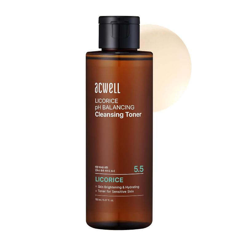 Photo 1 of ACWELL Licorice pH Balancing Cleansing Toner 5.1 fl.oz. - PH5.5 Hydrating Makeup Cleansing Astringent - Skin Clearing, Reduce Pigmentation, Acne and Dark Spots