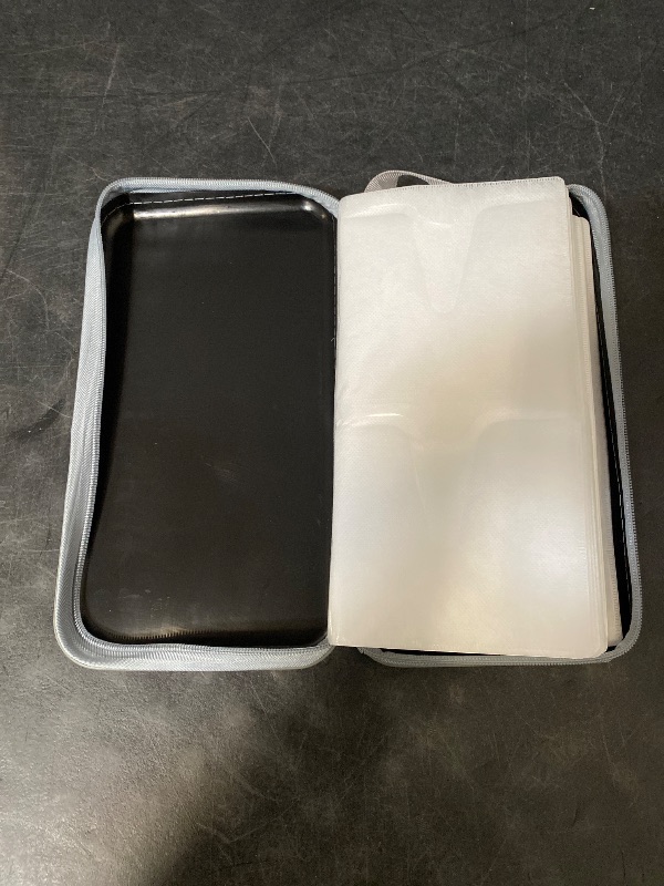 Photo 1 of CD Case, DVD Case Holder 96 Capacity Hard Plastic CD DVD Disc Cases Storage Binder Wallet for Car Home Office Travel (Black)