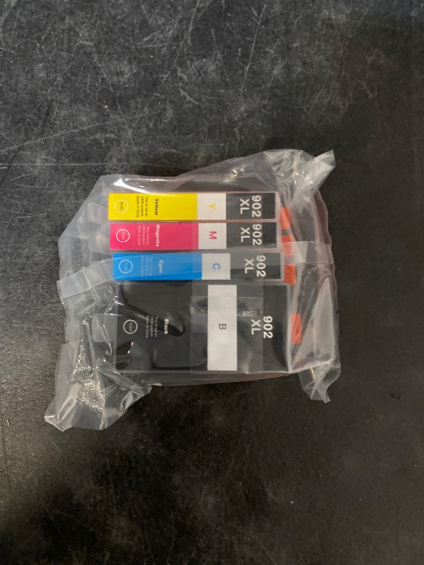 Photo 1 of 902XL Ink Cartridges for HP Printers Upgraded Replacement for HP 902XL Ink Cartridges Combo Pack HP902 Use with HP OfficeJet Pro 6978 6958 6968 6958 6962 6954 6950 6960 6970(Black,Cyan,Magenta,Yellow)
