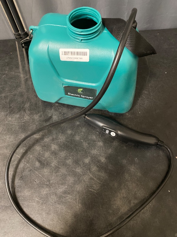 Photo 1 of 2 Gallon Battery Powered Garden Sprayer, Electric Sprayer with USB Rechargeable Handle, 3 Mist Nozzles, Retractable Wand, Water Pump Sprayers with Adjustable Shoulder Strap for Yard, Lawn and Garden