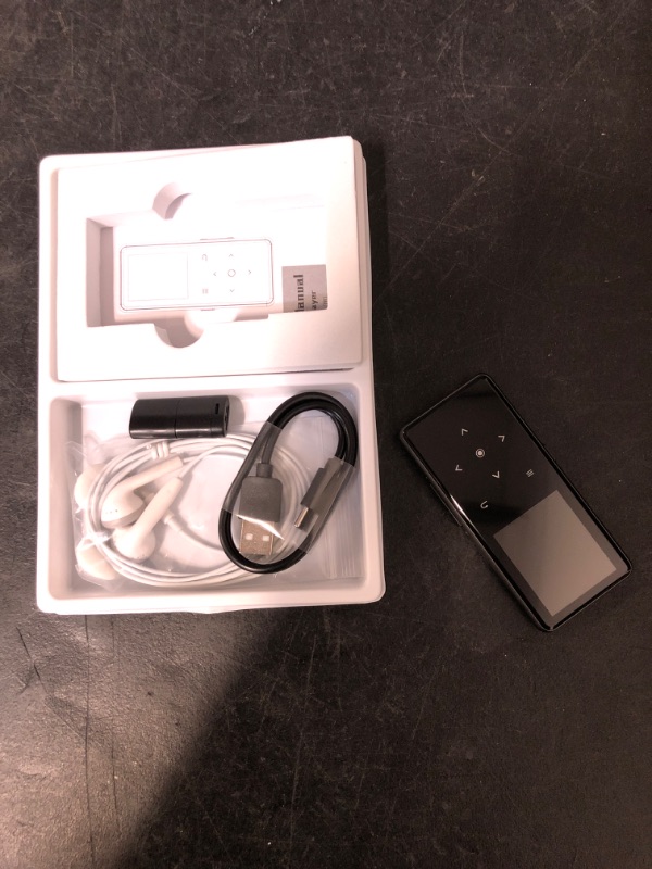 Photo 1 of 128GB MP3 Player with Bluetooth 5.2, AiMoonsa Music Player with Built-in HD Speaker, FM Radio, Voice Recorder, HiFi Sound, E-Book, Earphones Included