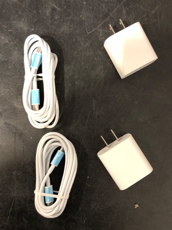 Photo 1 of Type C Fast Charger, for iPhone 16 Charger, 20W Fast Charging Block, USB C Plug Cable Cord 6.6ft for iPhone 16, 16 Plus, 15, 15 Plus, 15 Pro, 15 Pro Max, iPad Pro 11/12.9, Galaxy S24, S23, S22, 2Pack