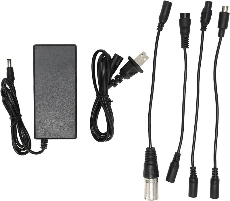 Photo 1 of 42V 2A Charger Replacement, DC5.5x2.5 Fast Charging Universal Power Supply Adapter for 36V Li ion Batteries, Stable and Safe 