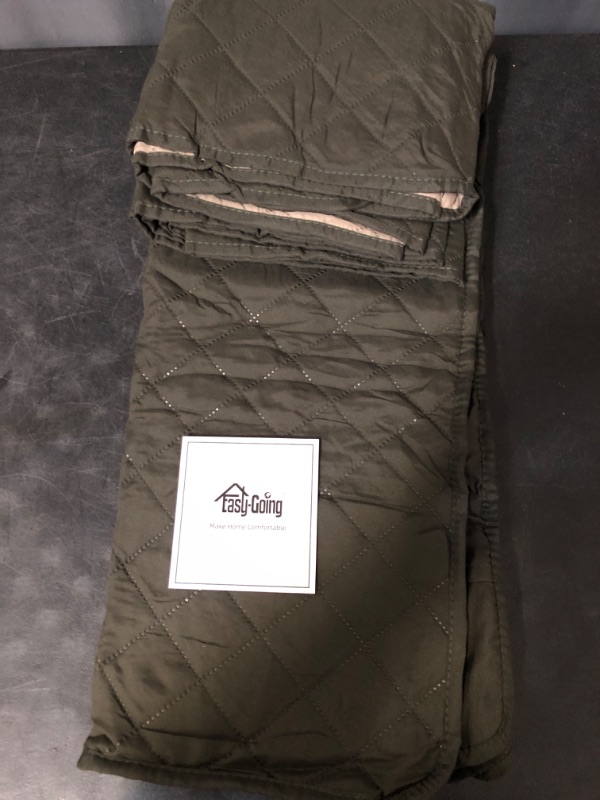 Photo 1 of Easy-Going 100% Waterproof Dog Bed Cover, Non-Slip Pet Blanket for Furniture, Washable Couch Cover, Repleasement Sofa Cover (68X82 in,Dark Green)