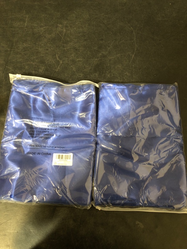 Photo 1 of 2 CT. 5 Pack Satin Table Runner Royal Blue 12 x 108 Inch Long,Satin Silk Table Runner for Wedding,Birthday Party and Banquet(Royal Blue,5 Pack)