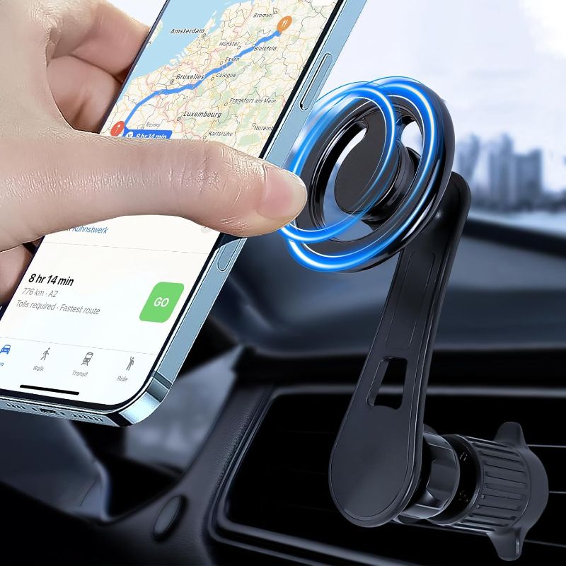Photo 1 of Magnetic Phone Holder for Car, 360° Rotation Air Vent Auto Cell Phone Holder, Adjustable Smartphone Mount, Universal Dashboard Phone Stand for All Smartphones, Car Accessories