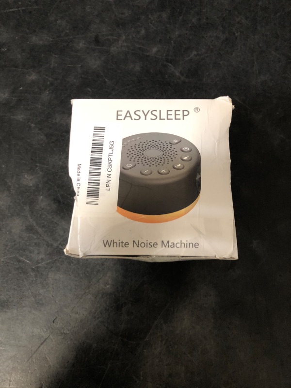 Photo 1 of Sound Machine Easysleep White Noise Machine with 25 Soothing Sounds and Night Lights with Memory Function 32 Levels of Volume and 5 Sleep Timer Powered by AC or USB for Sleeping Relaxation (White)