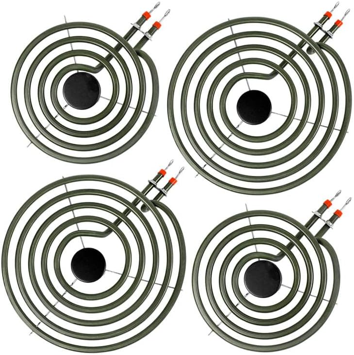 Photo 1 of S-Union 4 Pack MP22YA Electric Range Burner Element Unit Set - 2 pcs MP15YA 6" and 2 pcs MP21YA 8" Replacement for Hardwick & Kenmore & Maytag & Norge & Whirlpool Electric Range Stove
