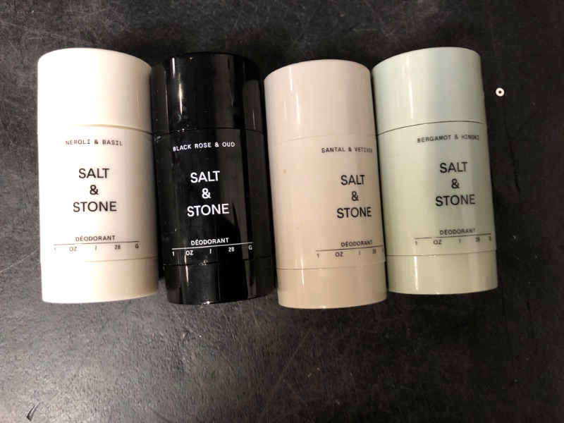 Photo 1 of SALT & STONE Aluminum Free Deodorant | Extra Strength 48 Hour Protection for Women & Men | Made with Seaweed Extracts, Shea Butter & Prebiotics (Mini Deodorant Discovery Set)