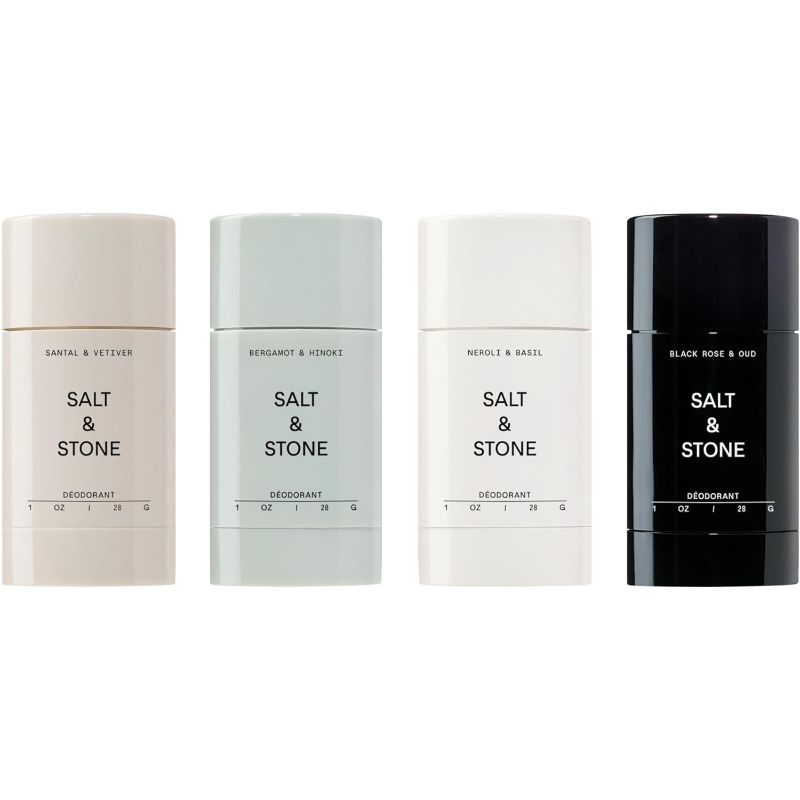 Photo 1 of SALT & STONE Aluminum Free Deodorant | Extra Strength 48 Hour Protection for Women & Men | Made with Seaweed Extracts, Shea Butter & Prebiotics (Mini Deodorant Discovery Set)