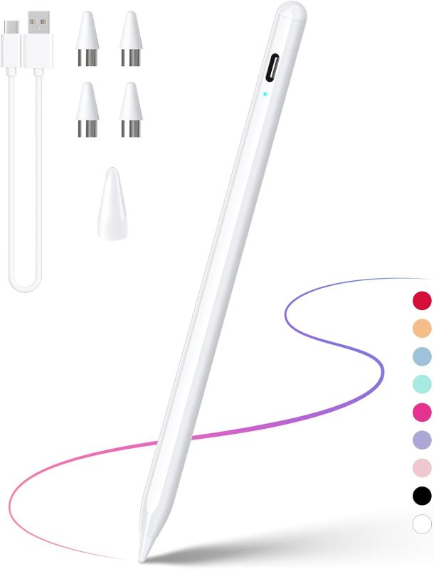 Photo 1 of Stylus Pen for Touchscreen, Compatible for Android & iOS Phones/Tablet, Fast Charge Universal Stylus Pen for i-Phone, i-Pad, Tab A9+, High Sensitivity & Precision Stylist Pencil for Writing/Drawing