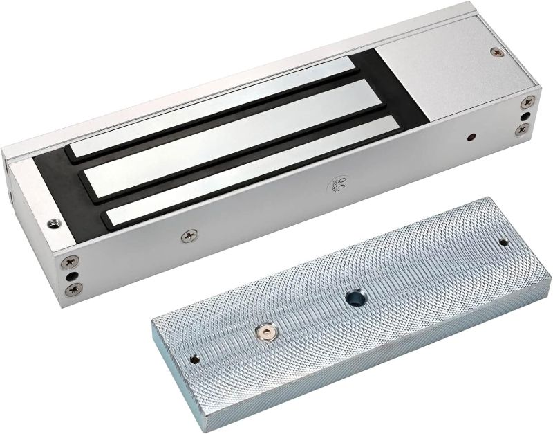 Photo 1 of Electric Magnetic Lock 500KG 1200LBS Holding Force Electromagnet Lock 12V Fail Safe NC Mode Single Door for Access Control System