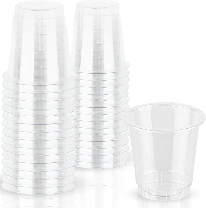 Photo 1 of 2 Count Blue Sky 2 Oz Clear PET Cups - 40 Count, Durable Plastic Shot Cups for Parties and Events