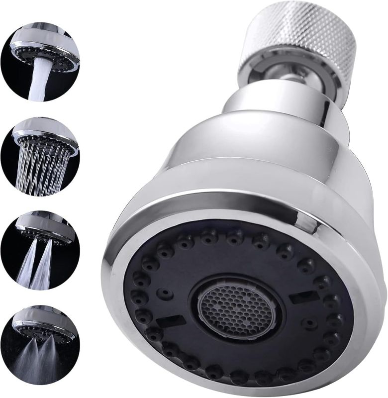 Photo 1 of 4 Spray Modes Faucet Aerator,360 Degree Faucet Sprayer Attachment,Big Angle Kitchen Faucet Aerator,Swivel Faucet Extender,Sink Sprayer Attachment for faucet,55/64 inch Female Thread (Chrome)