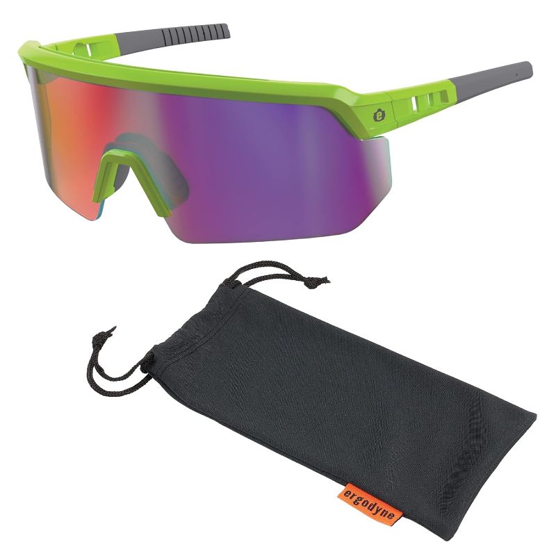Photo 1 of Ergodyne Skullerz AEGIR Safety Sunglasses, Mirrored Lens