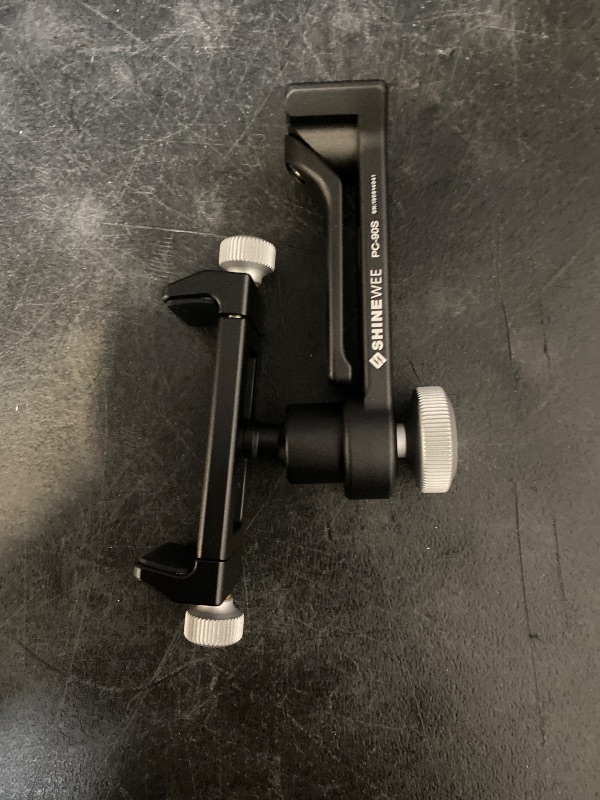 Photo 1 of Metal Phone Tripod Mount Adapter, Arca Dovetail and 1/4" Screw Mount,Adjustable Vertical and Horizontal Dock for Samsung Galaxy, iPhone, and Other Smartphones Holder