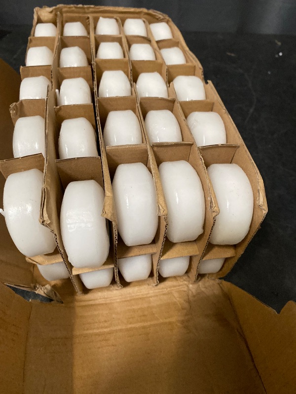 Photo 1 of 50 Pack of 2-Inch White Floating Candles - Ideal for Weddings, Home Décor, Spa Baths, and Romantic Settings