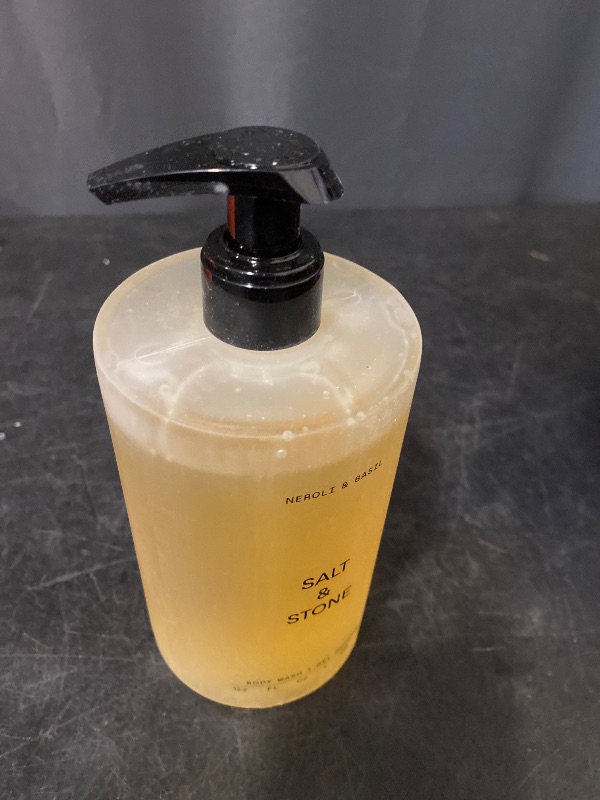Photo 1 of Salt & Stone Body Wash for Women & Men | Neroli & Basil | Hydrating Gel Cleanser | Clean & Soften Skin | Made with Niacinamide & Hyaluronic Acid | Free From Parabens, Sulfates & Pthalates (15.2 fl oz)