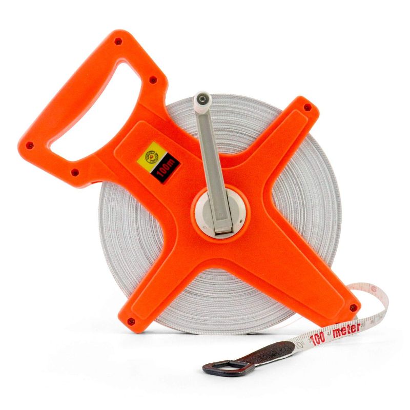 Photo 1 of Tape Measure, 1/2" x 330' Open Reel Dual Sided Fiberglass Tape Measure for Engineer, Yard and Field, Measuring Tape